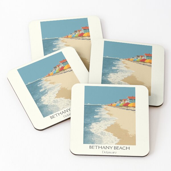 Item preview, Bethany Beach Delaware Shore | Quiet Resorts Art Print designed and sold by TuncGK.