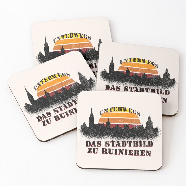 Item preview, Antifascist Statement Design – Cityscape Criticism with Skyline and Sunset designed and sold by VariousGoodies.