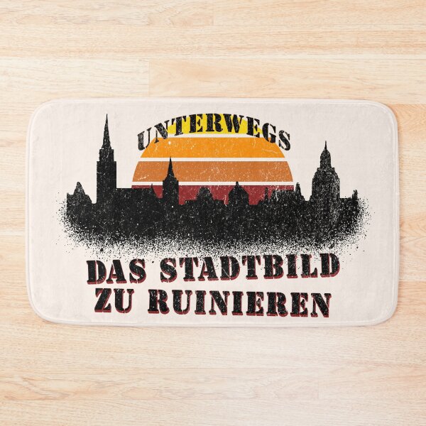 Item preview, Antifascist Statement Design – Cityscape Criticism with Skyline and Sunset designed and sold by VariousGoodies.