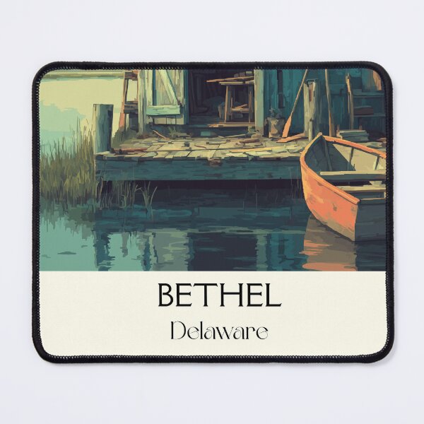 Item preview, Bethel Delaware Waterfront | Historic Shipbuilding Town Art designed and sold by TuncGK.