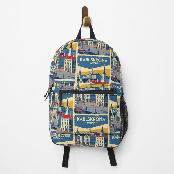 Item preview, Karlskrona Sweden 1950s Vintage Travel Tourism designed and sold by TravelersGems.
