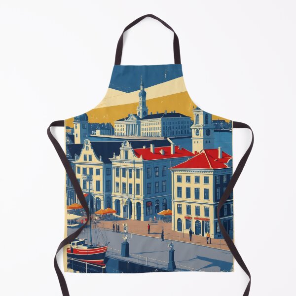 Item preview, Karlskrona Sweden 1950s Vintage Travel Tourism designed and sold by TravelersGems.
