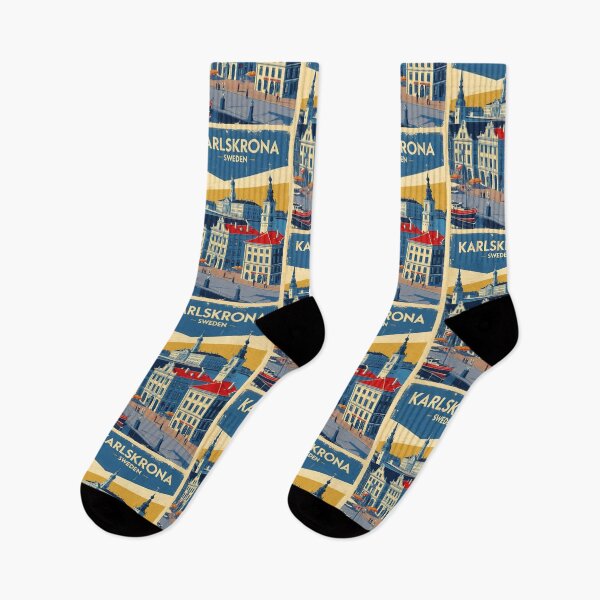 Item preview, Karlskrona Sweden 1950s Vintage Travel Tourism designed and sold by TravelersGems.
