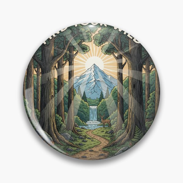 Item preview, Pegatina "Encuentra tu lado salvaje" designed and sold by NorthSelas.