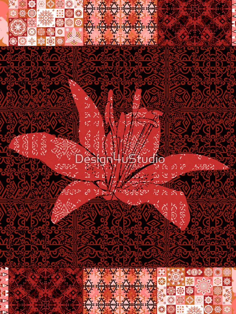 Thumbnail 4 of 4, iPhone Case, Flower patchwork10 designed and sold by Design4uStudio.