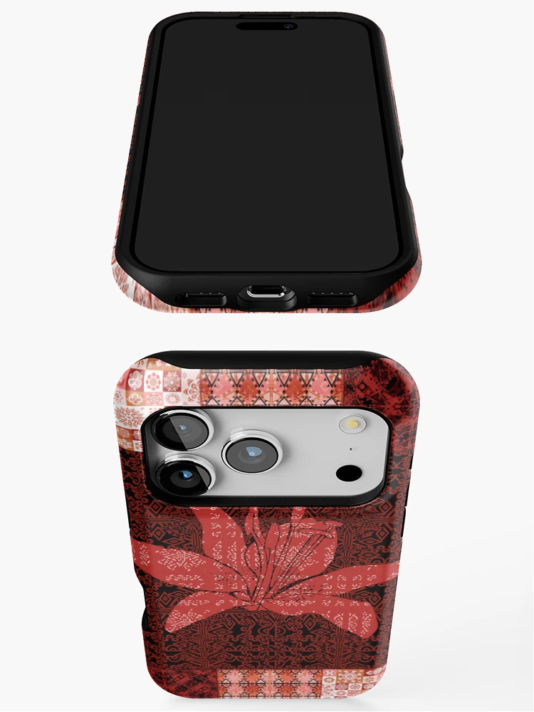 Thumbnail 3 of 4, iPhone Case, Flower patchwork10 designed and sold by Design4uStudio.