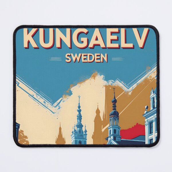Item preview, Kungaelv Sweden 1950s Vintage Travel Tourism designed and sold by TravelersGems.
