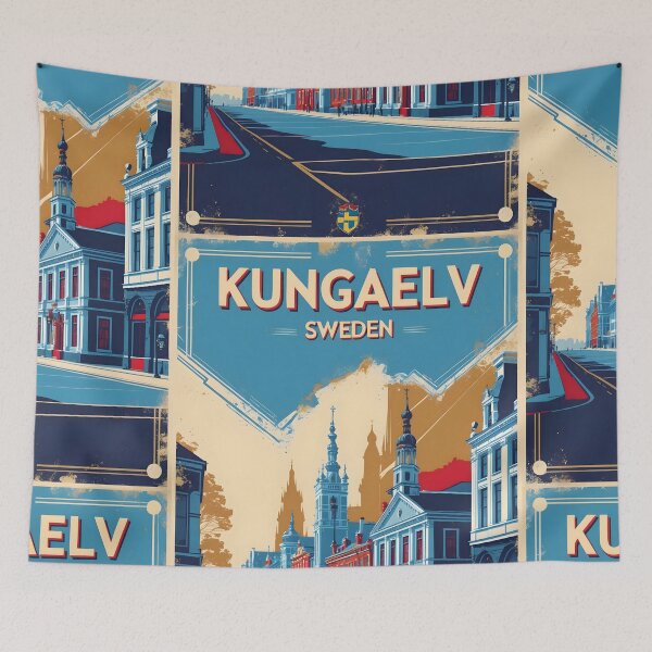 Item preview, Kungaelv Sweden 1950s Vintage Travel Tourism designed and sold by TravelersGems.