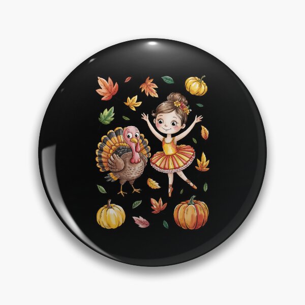 Item preview, Thanksgiving Dancing Turkey Dance Fall designed and sold by BakeryDozen.