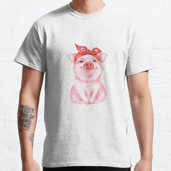 Piggy in red Classic T-Shirt