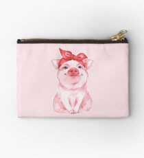 Piggy in red Studio Pouch