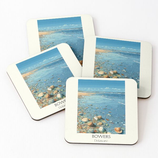 Item preview, Bowers Delaware Bay Beach | Seashell Shore Art Print designed and sold by TuncGK.