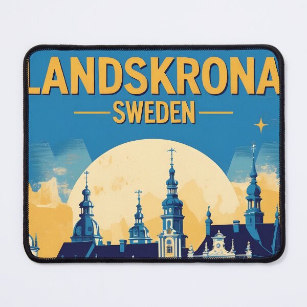 Item preview, Landskrona Sweden 1950s Vintage Travel Tourism designed and sold by TravelersGems.