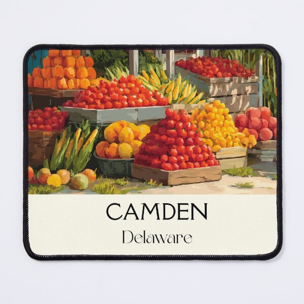 Item preview, Camden Delaware Farmers Market | Fresh Produce Art Print designed and sold by TuncGK.