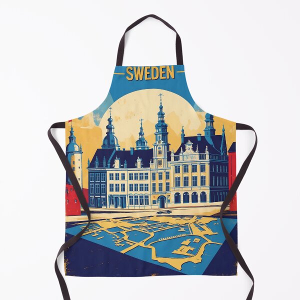 Item preview, Landskrona Sweden 1950s Vintage Travel Tourism designed and sold by TravelersGems.
