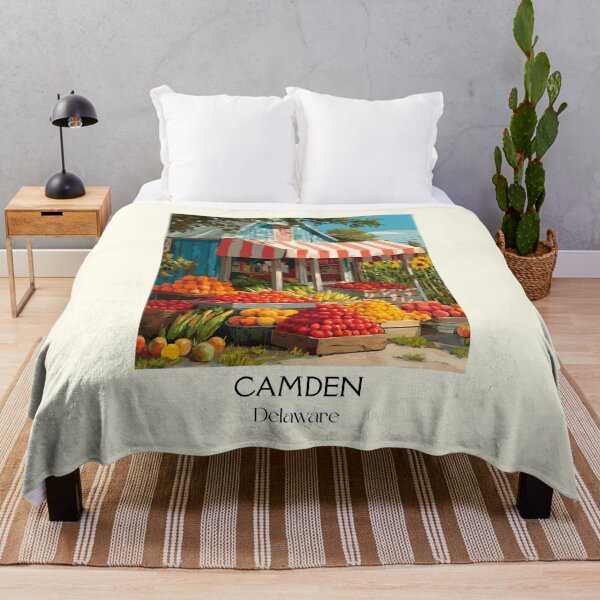 Item preview, Camden Delaware Farmers Market | Fresh Produce Art Print designed and sold by TuncGK.