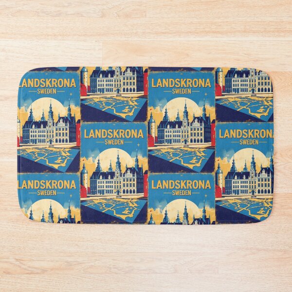 Item preview, Landskrona Sweden 1950s Vintage Travel Tourism designed and sold by TravelersGems.