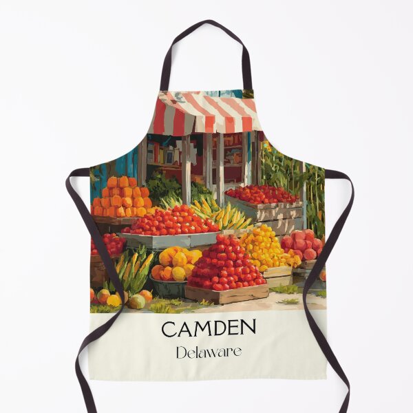 Item preview, Camden Delaware Farmers Market | Fresh Produce Art Print designed and sold by TuncGK.