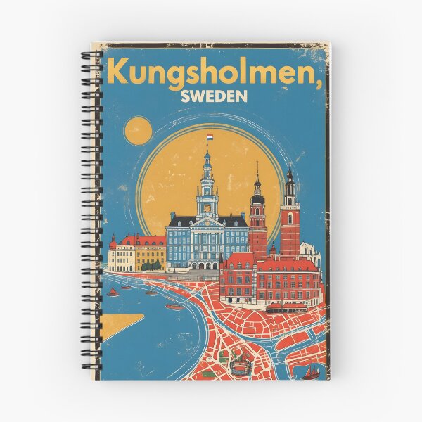Item preview, Kungsholmen Sweden 1950s Vintage Travel Tourism designed and sold by TravelersGems.