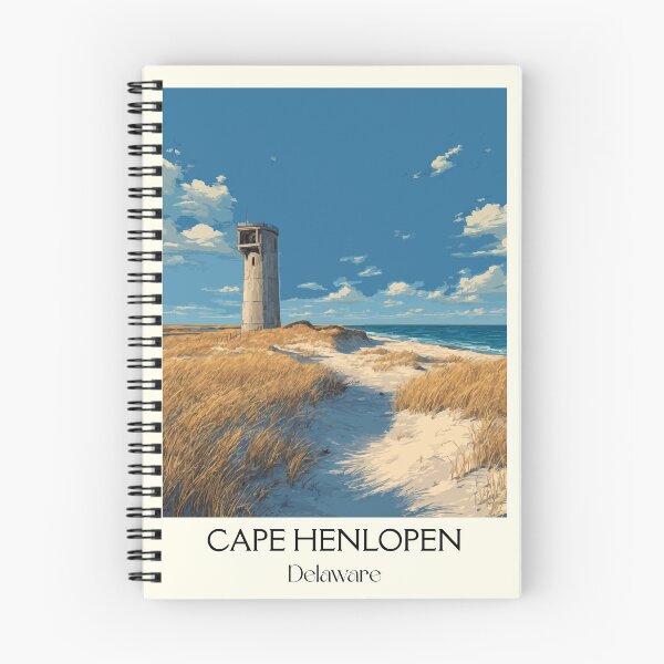 Item preview, Cape Henlopen Delaware Dune | Coastal Tower Art Print designed and sold by TuncGK.
