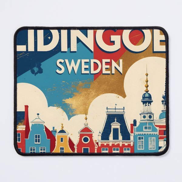 Item preview, Lindingoe Sweden 1950s Vintage Travel Tourism designed and sold by TravelersGems.