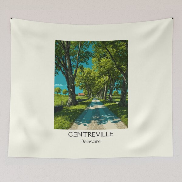 Item preview, Centreville Delaware Country Road | Rolling Hills Art Print designed and sold by TuncGK.