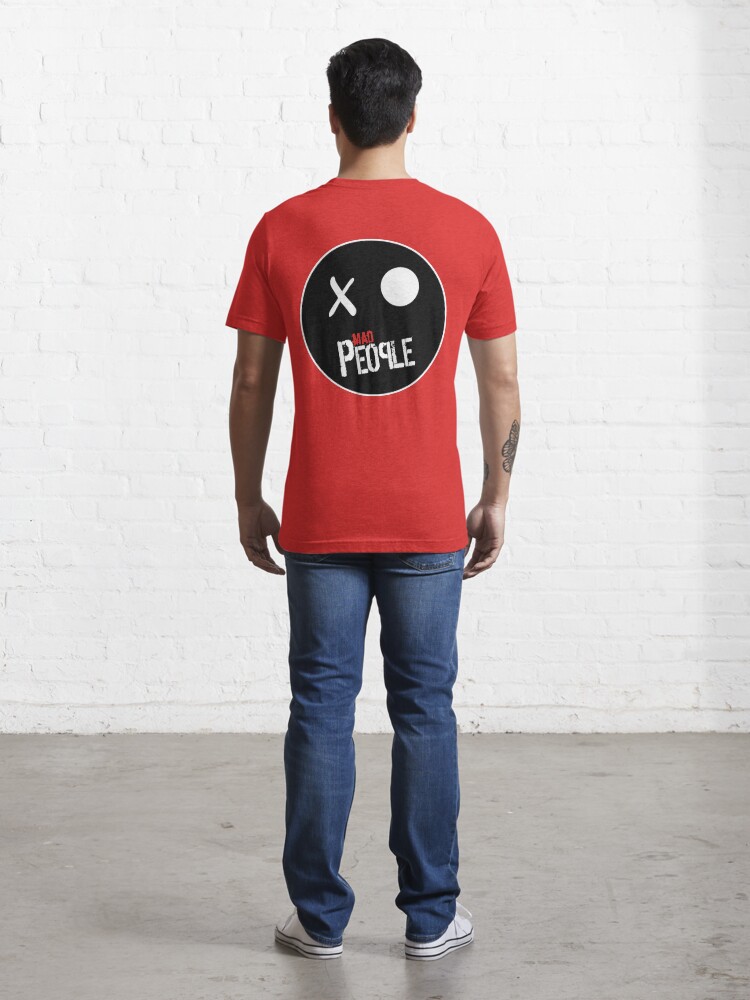 Vista alternativa de Camiseta esencial Mad People, logotipo - Banda de rock española