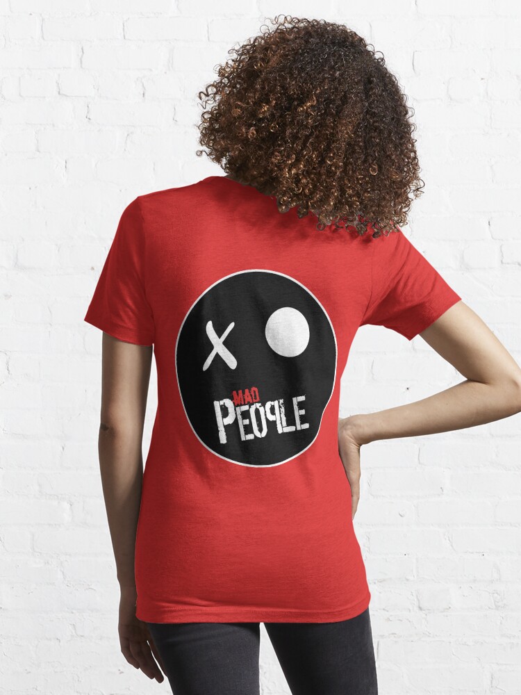 Vista alternativa de Camiseta esencial Mad People, logotipo - Banda de rock española