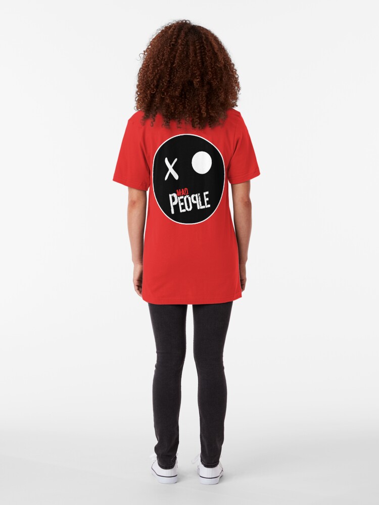Vista alternativa de Camiseta ajustada Mad People, logotipo - Banda de rock española