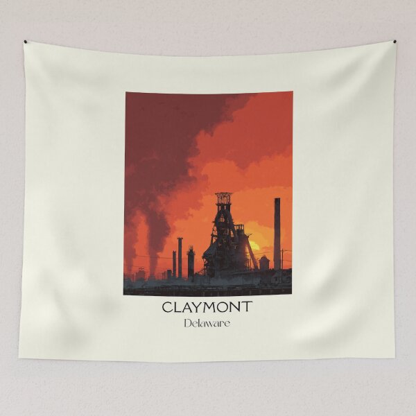 Item preview, Claymont Delaware Industry | Steel Mill Sunset Art Print designed and sold by TuncGK.