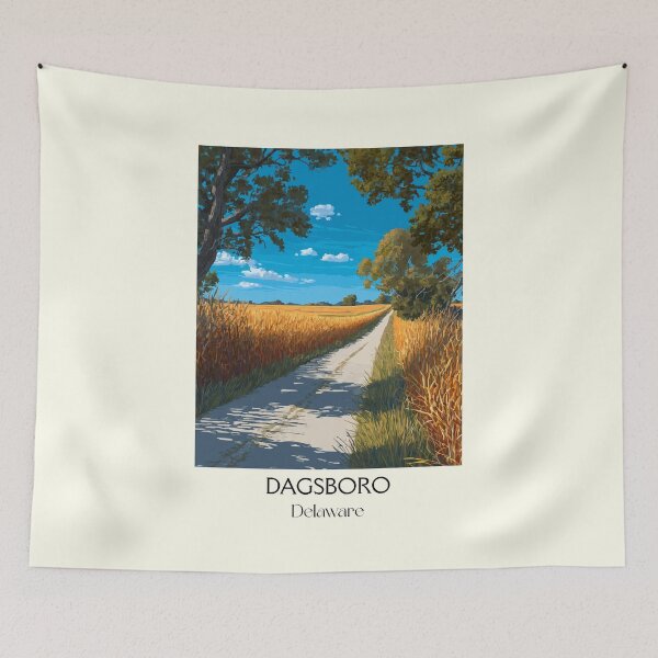 Item preview, Dagsboro Delaware Farmland | Rural Dirt Road Art Print designed and sold by TuncGK.