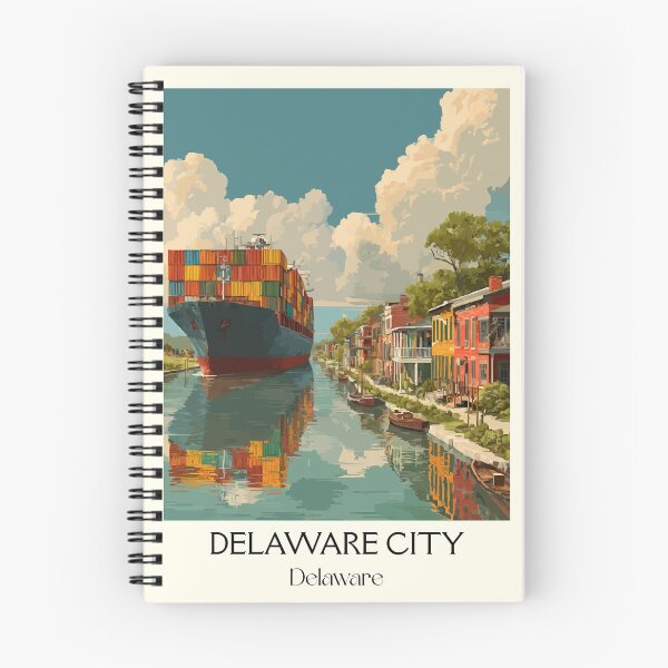 Item preview, Delaware City Canal | Historic Port Town Art Print designed and sold by TuncGK.