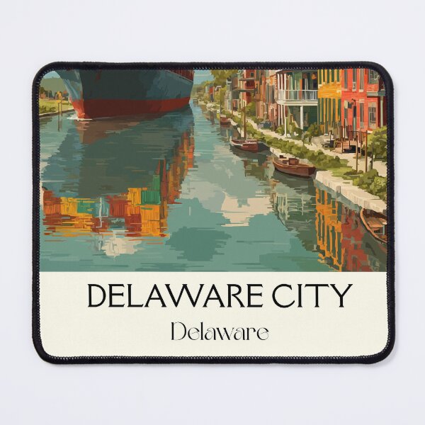 Item preview, Delaware City Canal | Historic Port Town Art Print designed and sold by TuncGK.
