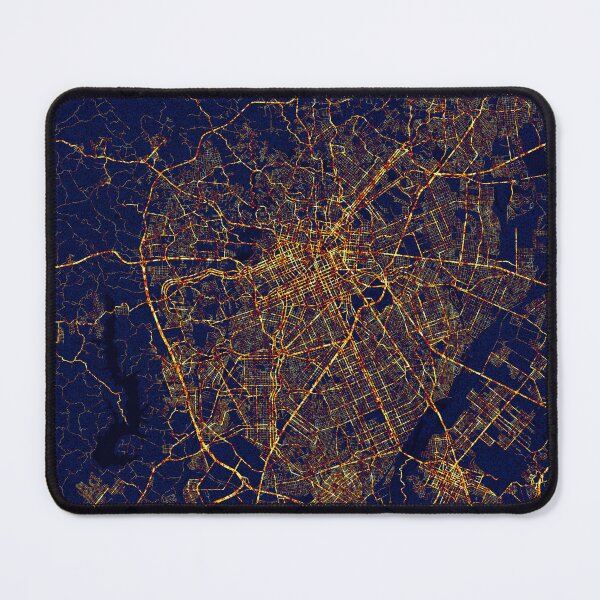 Item preview, Curitiba, Paraná, Brazil Map - City At Night designed and sold by deMAP.