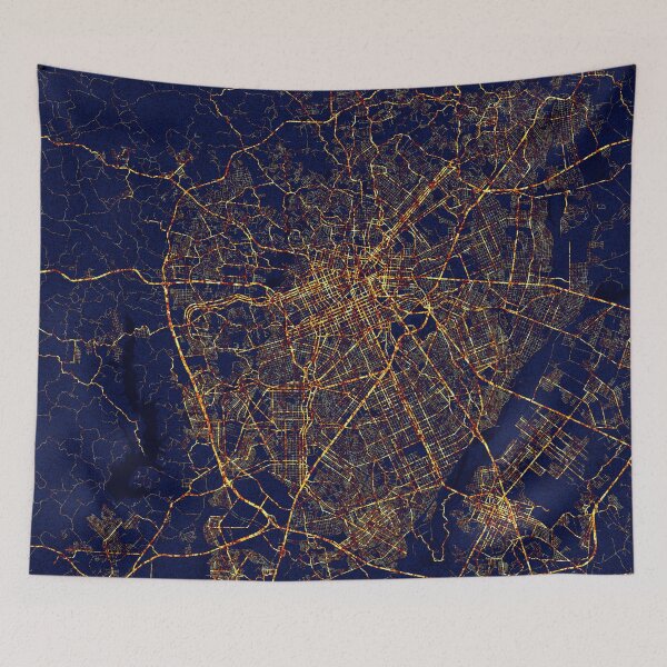 Item preview, Curitiba, Paraná, Brazil Map - City At Night designed and sold by deMAP.