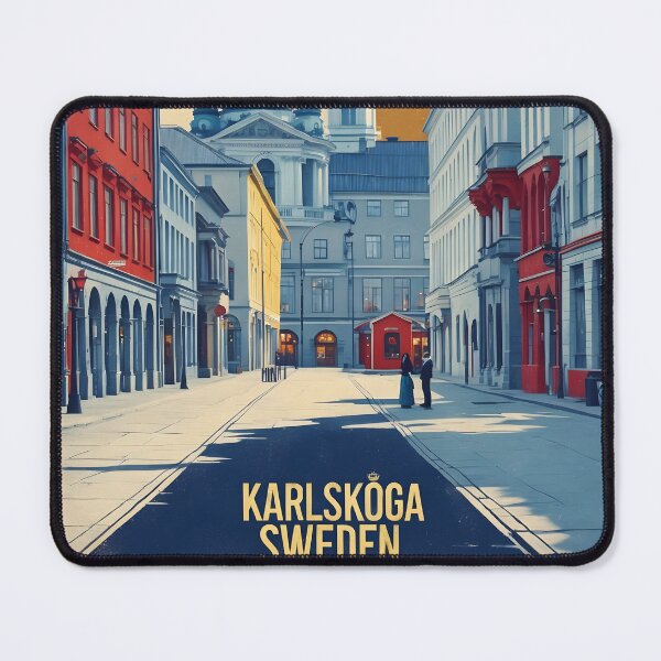 Item preview, Karlskoga Sweden 1950s Vintage Travel Tourism designed and sold by TravelersGems.