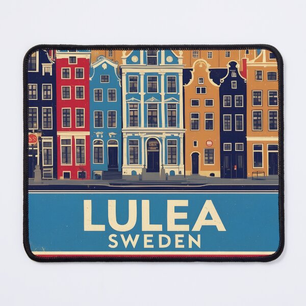 Item preview, Lulea Sweden 1950s Vintage Travel Tourism designed and sold by TravelersGems.
