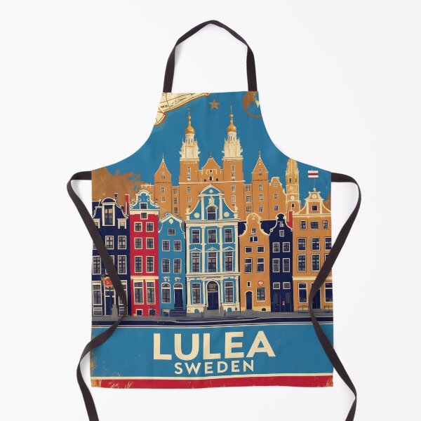 Item preview, Lulea Sweden 1950s Vintage Travel Tourism designed and sold by TravelersGems.