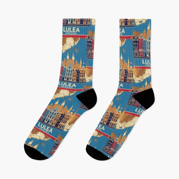 Item preview, Lulea Sweden 1950s Vintage Travel Tourism designed and sold by TravelersGems.