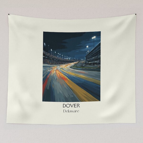 Item preview, Dover Delaware Speedway | Abstract Racing Lights Art Print designed and sold by TuncGK.