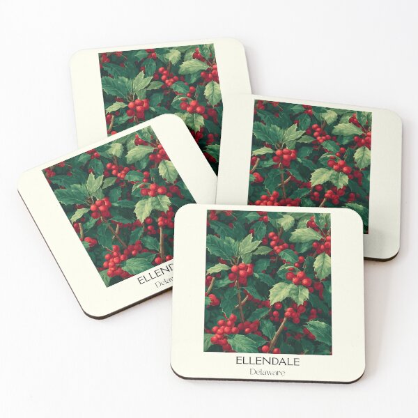 Item preview, Ellendale Delaware Holly Berries | Botanical Art Print designed and sold by TuncGK.