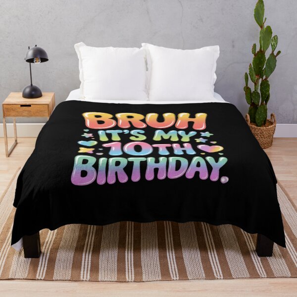 Item preview, Bruh It's My 10th Bday 10 Year Old 10yr Happy Birthday Party  designed and sold by NeomiStoreSS.
