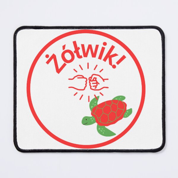Item preview, Żółwik – Polish Fist Bump Turtle Sticker-red designed and sold by AmberWit.
