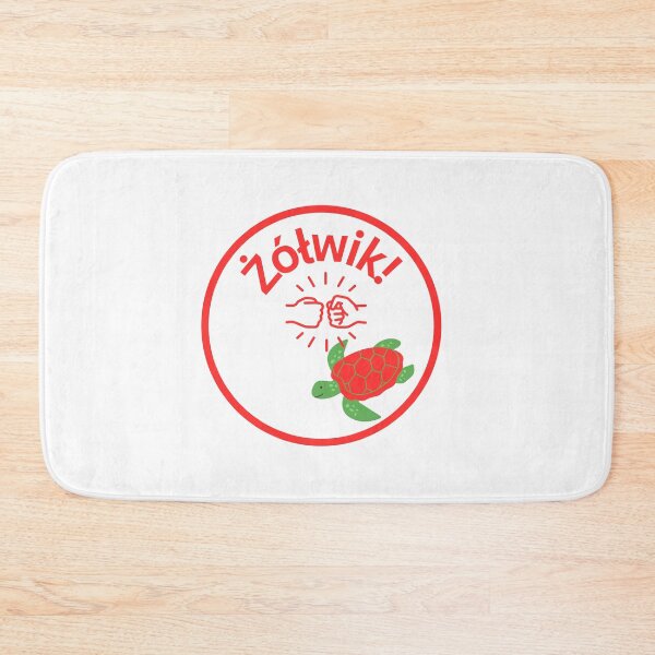 Artikelvorschau, Żółwik – Polnischer Fist Bump Turtle Sticker-rot entworfen und verkauft von AmberWit.
