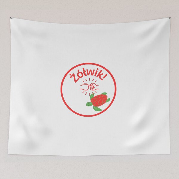 Item preview, Żółwik – Polish Fist Bump Turtle Sticker-red designed and sold by AmberWit.