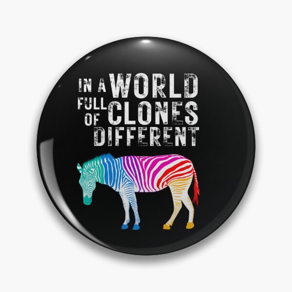 Item preview, Be Different Zebra – Colorful Stripes, Strong Character designed and sold by SVALANART.