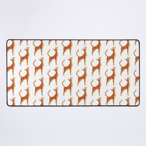 Item preview, Cheerful orange red-haired cat with funny white details looking up brightly designed and sold by Encreable.