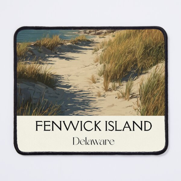 Item preview, Fenwick Island Delaware Lighthouse | Coastal Art Print designed and sold by TuncGK.