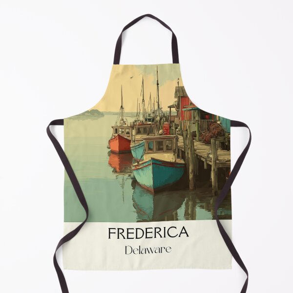 Item preview, Frederica Delaware Harbor | Historic Fishing Village Art Print designed and sold by TuncGK.