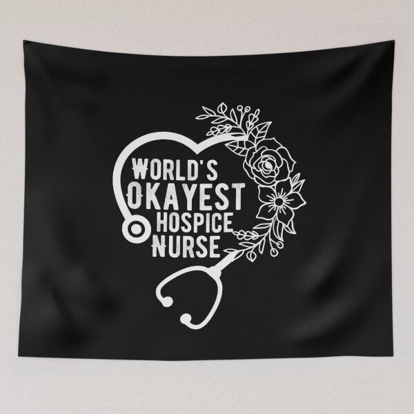 Item preview, World's Okayest Hospice Nurse designed and sold by belladesign7.